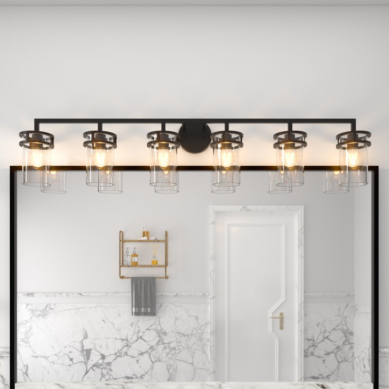 Éclairage de salle de bain à intensité variable 6 lumières