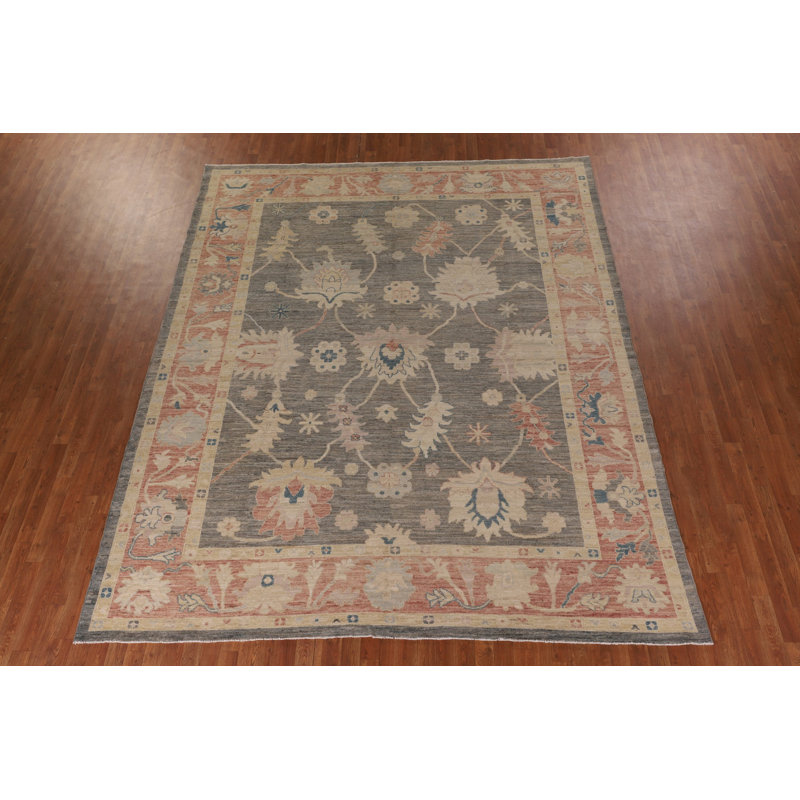 Tapis turc gris Oushak 9x11