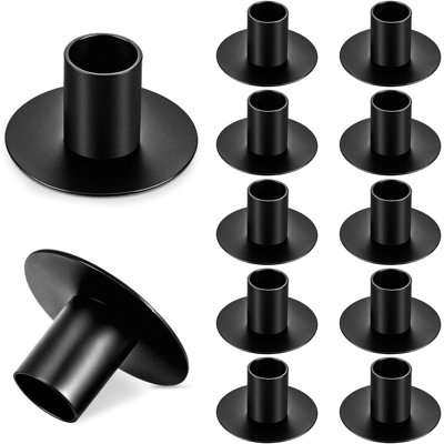 Ensemble de 12 mini-chandeliers noirs 12 pièces