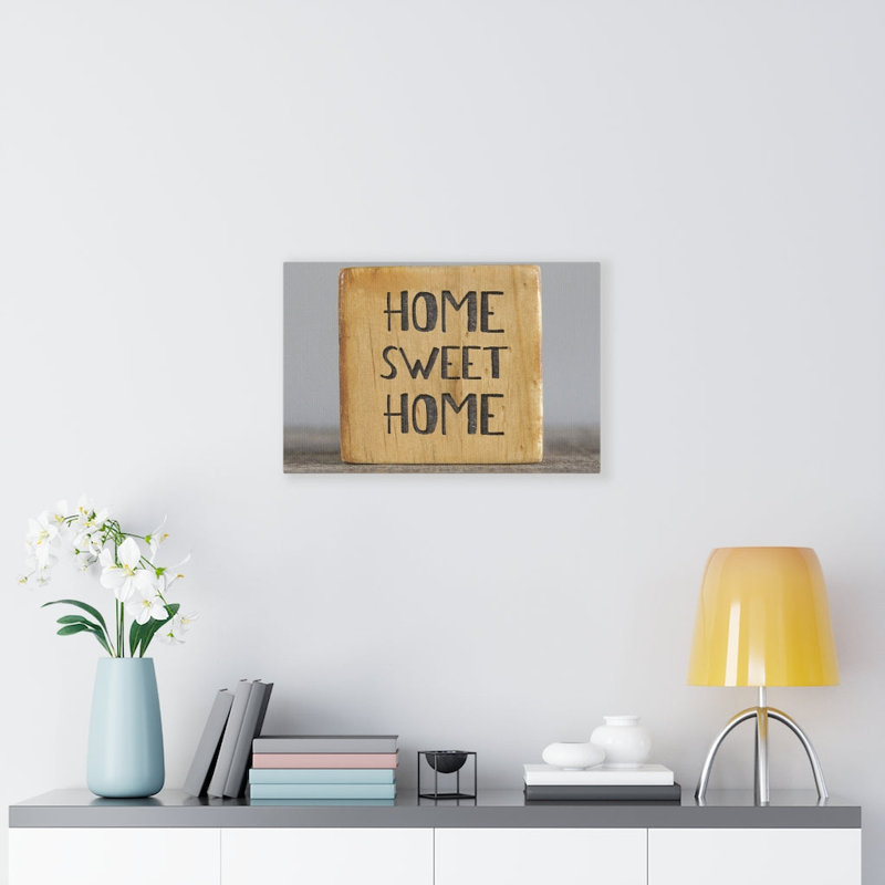 Home Sweet Home - Wrapped Canvas Print, 30cm H x 46cm W