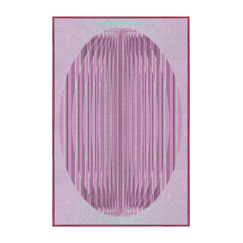 Tapis de zone mauve à motifs, Rectangle 3 pi x 5 pi