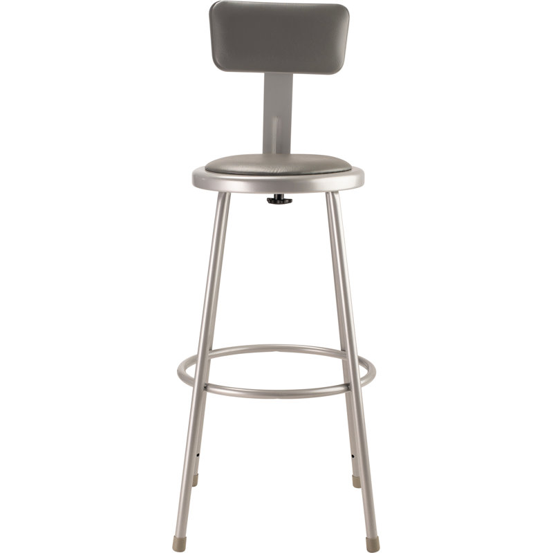 6400 Series Backed Ergonomic Lab Stool Footring, 30"