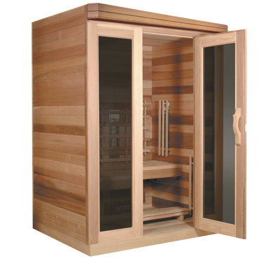 Sauna infrarouge FAR en cèdre infrarouge pour 3 personnes compatible avec Infracore Premium