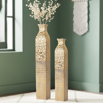 Amrith 42.1" H Metal Floor Vase