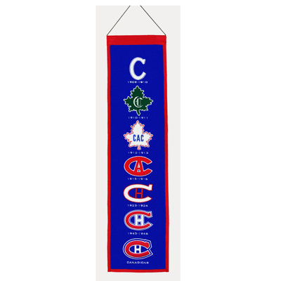 Bannière en laine NHL Heritage 32 x 8 po
