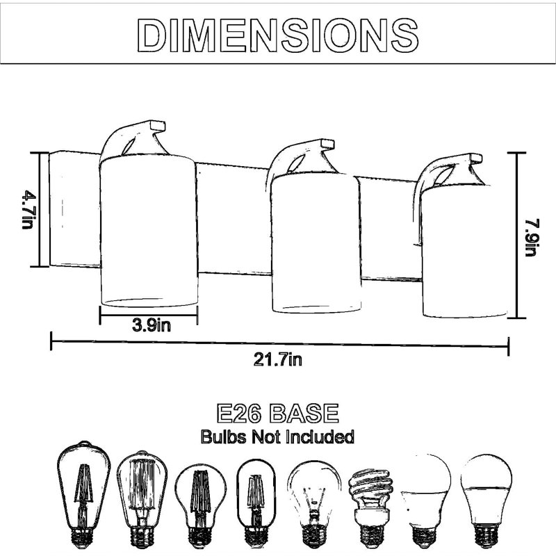 Luminaire de meuble-lavabo moderne à 3 lumières avec abat-jour en verre blanc laiteux, applique murale noire mate pour éclairage de miroir de salle de bain, emplacement humide pour utilisation intérieure