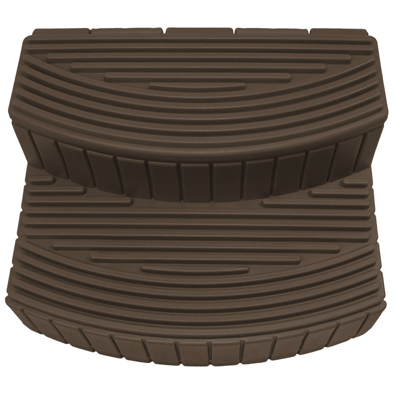 Oak Brown 2-Step Plastic Storage Step