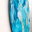 Turquoise, luxe abstrait, art fluide I - art mural moderne en métal-68852392