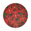 Christmas Poinsettia Vegan Leather Round Coasters