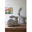  Rustic Spring Rabbits – Set of 2 Metal Figurines 29 Inch Home Décor