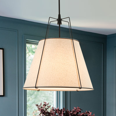 Nyjel 4 - Light Linen Tapered Pendant