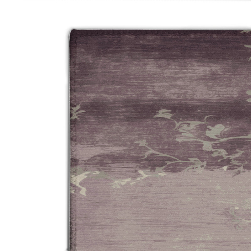 Tapis intérieur et extérieur gris Watercolor, Rectangulaire 8 pi x 10 pi