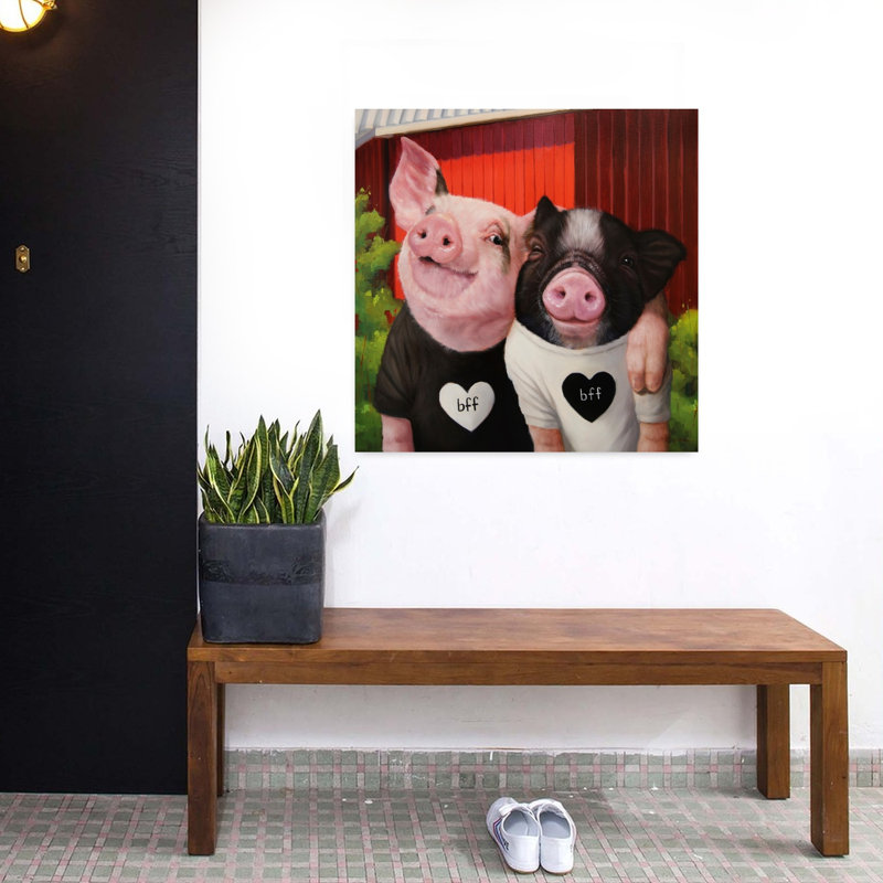 Bff Contemporary Urban Architecture Art, 32" H x 32" W