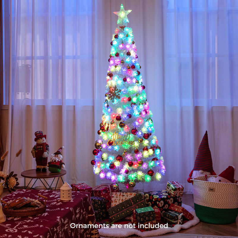 Athos Lighted Artificial Christmas Tree, 6' H