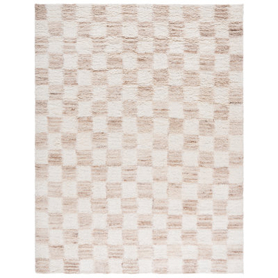 Vermont Hand Tufted Wool Pile Checkered Rug