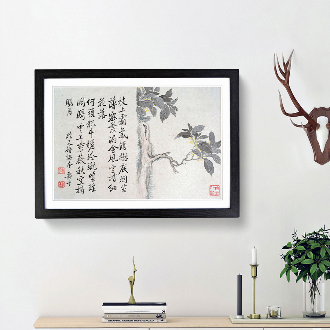 Cassia Tree by Yun Shouping - Picture Frame Typography Print