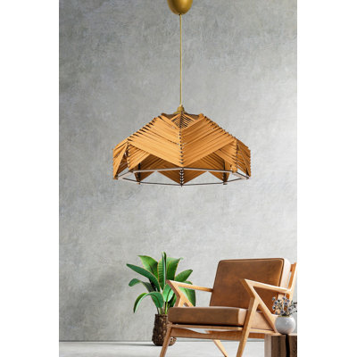 Élégant lustre orange avec capuchon en coton, 7,9 po x 13,8 po | Corps en plastique durable, hauteur: 23,6 po avec câble | Douille E27, 40 W maximum | Éclairage moderne pour le salon, la salle à manger et le vestibule
