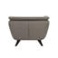 Fauteuil d'appoint Nayeli Brown Linen Boucle