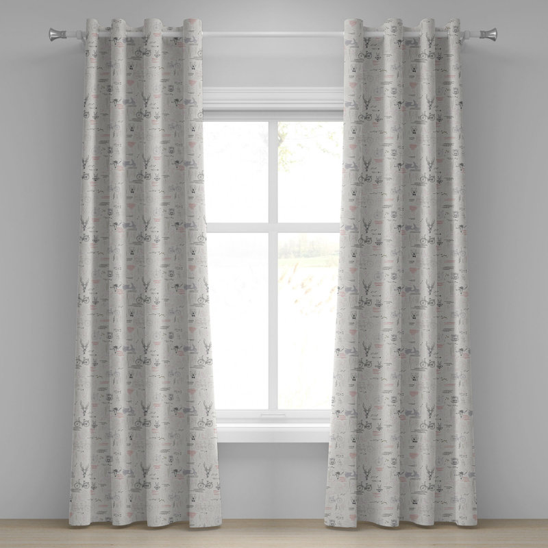 Sateen Blackout Curtains / Drapes Pair, 50" W x 96" L
