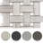Stately Basketweave 13" x 13" Porcelain Mosaic-72531486