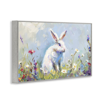 «Bunny In Spring Meadow», estampe numérique, design par LSR Design Studio