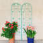 Barrière de jardin, paquet de 2 treillis de jardin en métal antirouille pour plantes grimpantes