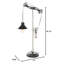 Lampe de table de style industriel avec ampoule Edison, fabrication en aluminium, abat-jour noir