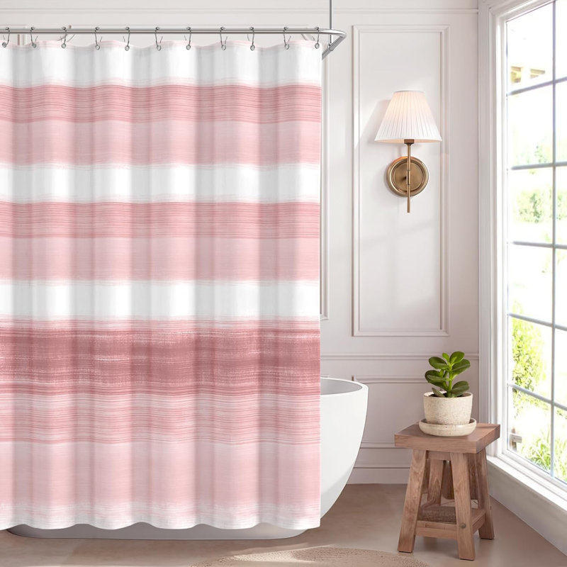 Rideau de douche Rustic Farmhouse, Rose