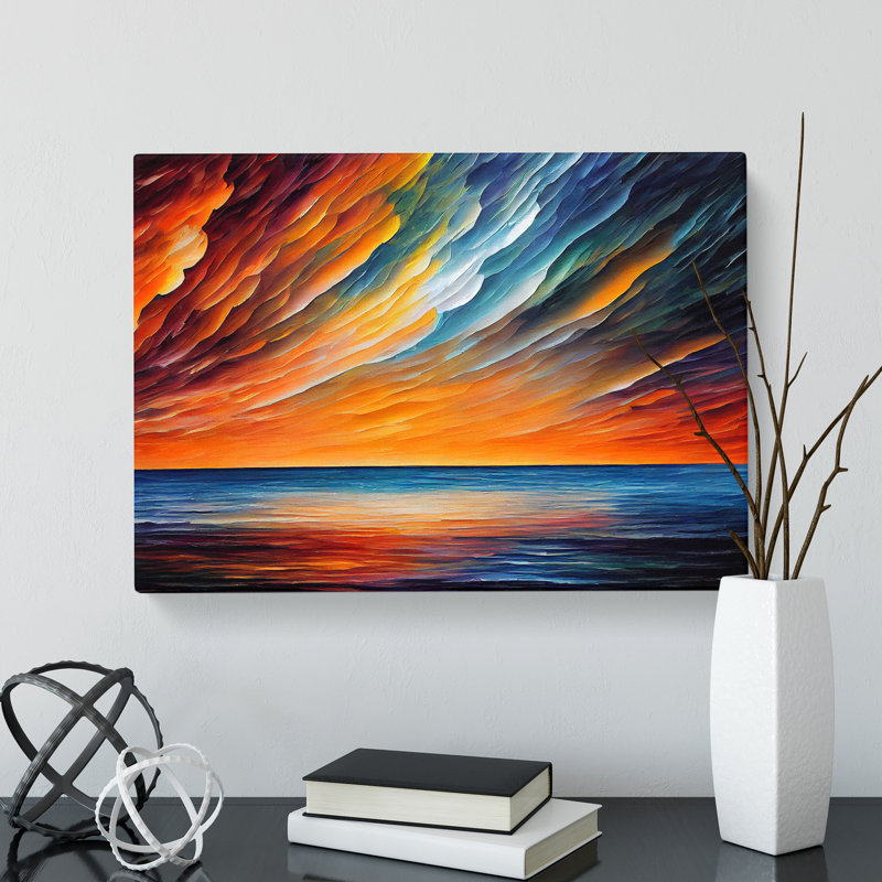 Ocean Clouds Vol.1 Abstract - Wrapped Canvas, 35cm H x 50cm W x 3cm D