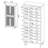 Stagg Natural Oak 4-Door Tall Shoe Storage Cabinet