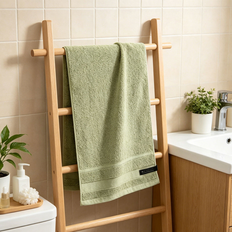 Très grande serviette de bain 29,13 x 13,38 po, Green