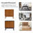 Kuriko 32" Tall 2-Solid Wood Door Accent Cabinet with Adjustable Shelves-130046863