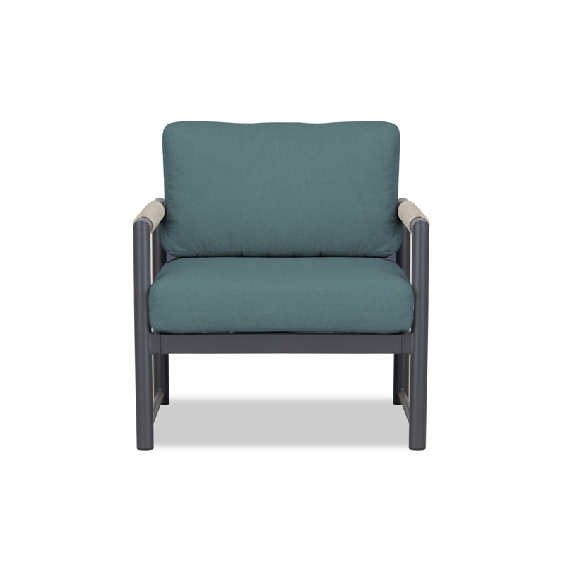 Alto Outdoor Lounge Chair, Cast Silver Sunbrella®, Slate Gray