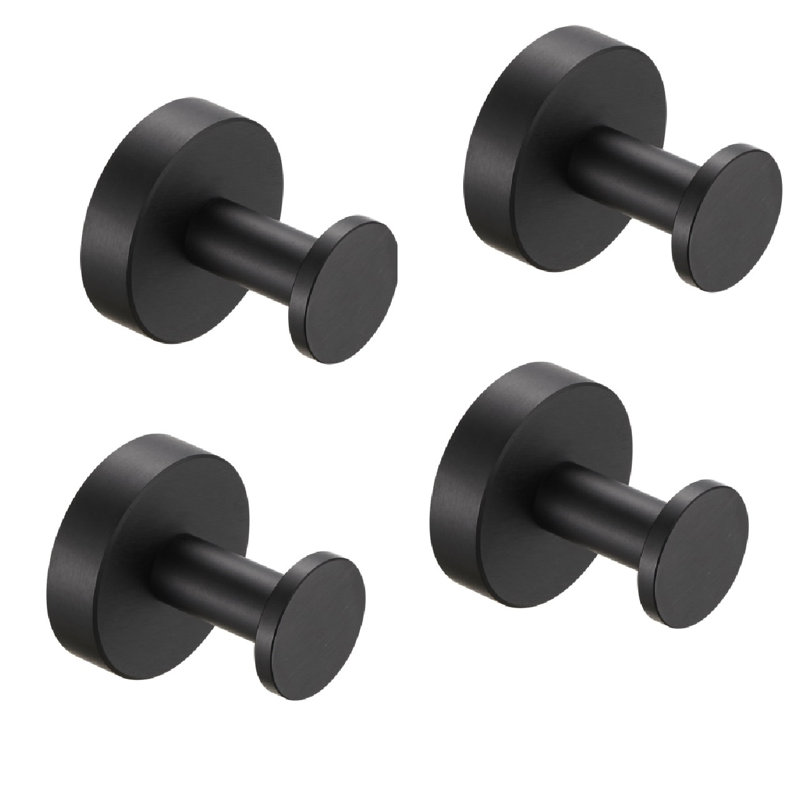 Wall Mounted Towel Hook, Robe Hook, Matte Black