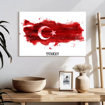 Borges Brush Style Turkish Flag