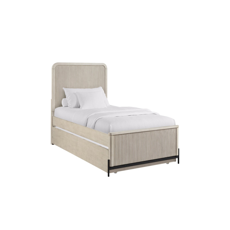 Lit gigogne double Taupe
