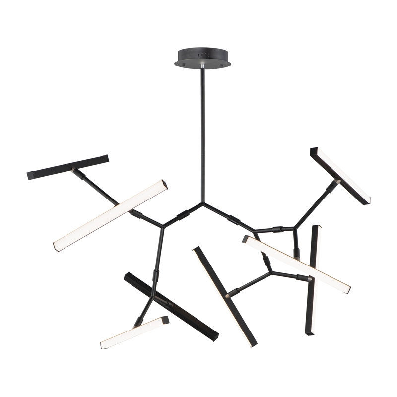 Fissell 8 - Light Black LED Sputnik Pendant