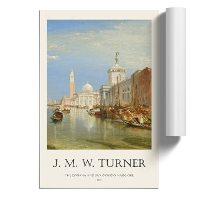 Dogana and the Santa Maria Print by Joseph Mallord William Turner - Frameless Print