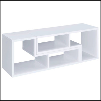 White Convertible Bookcase with Adjustable Shelves for Modern and Versatile Storage Solutions