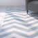 Tapis en jute/en sisal ardoise/ivoire chevron Greer