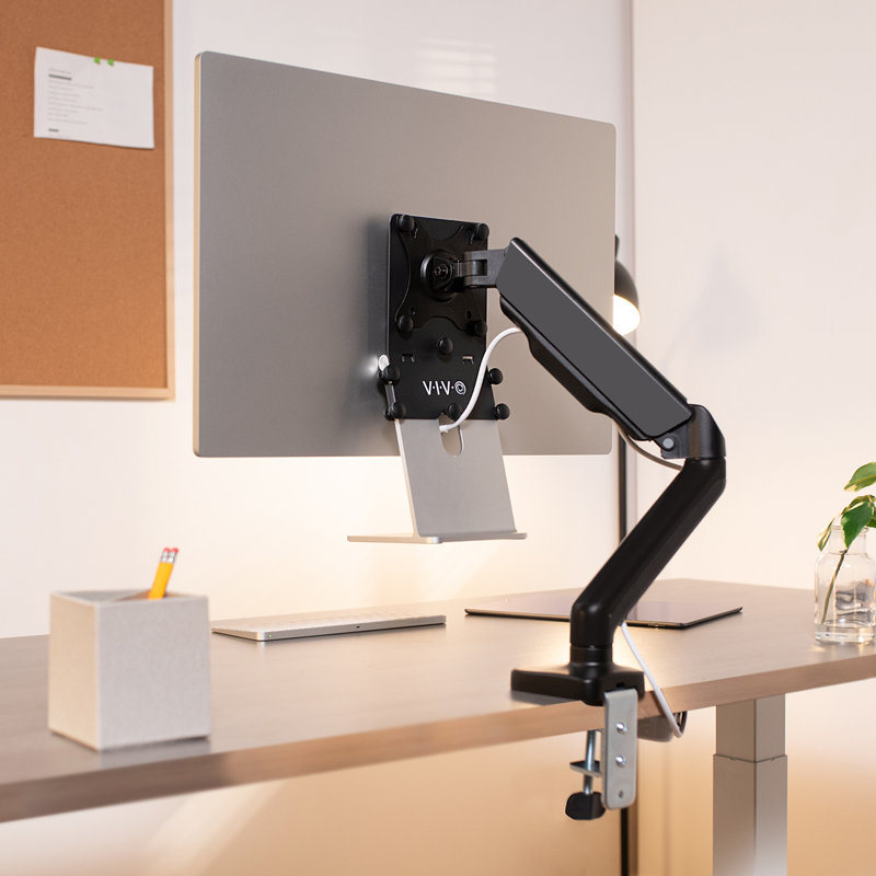Black Steel VESA Adapter Plate Bracket Kit for 24" M1 iMac Monitors
