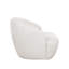 Chaise d'appoint pivotante rembourrée en polyester Lukas-129950702