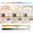 Low Profile Ceiling Fan with Light,  Flush Mount Ceiling Fan Light with Remote,  RGB Dimmable LED Enclosed Ceiling Fans-1247098362