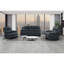 Fauteuil inclinable oscillant blanc avec DEL Blanche