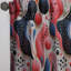 Hamish rose et bleu Mid-Century Trendy Patterns II - rideau en velours moderne - obscurcissant - 1 panneau-401750287