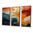 Biomorphism Organic Forms V - 3 Piece Wrapped Canvas Print-101532576-98146511