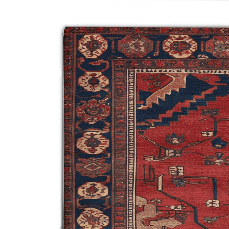 Tapis d'intérieur et d'extérieur brun Persian, Rectangulaire 2 pi x 3 pi