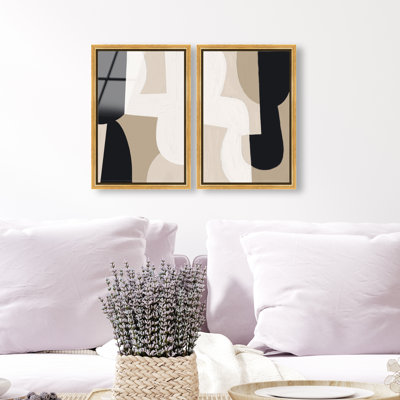 El Modernista Set High-Gloss Frameless Acrylic Glass Wall Art Abstract Print by Oliver Gal, Ready to Hang, 10 x 15