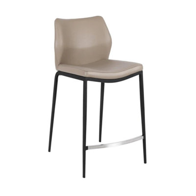Tabouret en cuir Curve