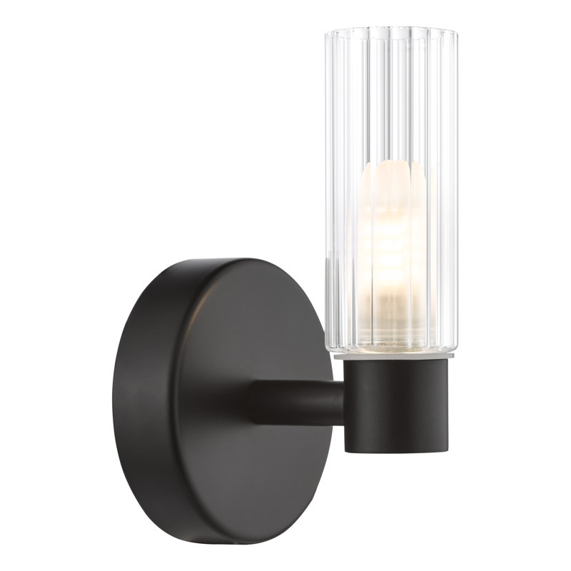 Bathroom Wall Light, Satin Black